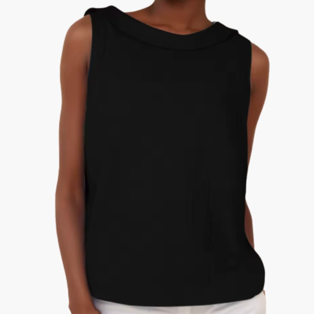 Women's Sleeveless Roll Neck Tank