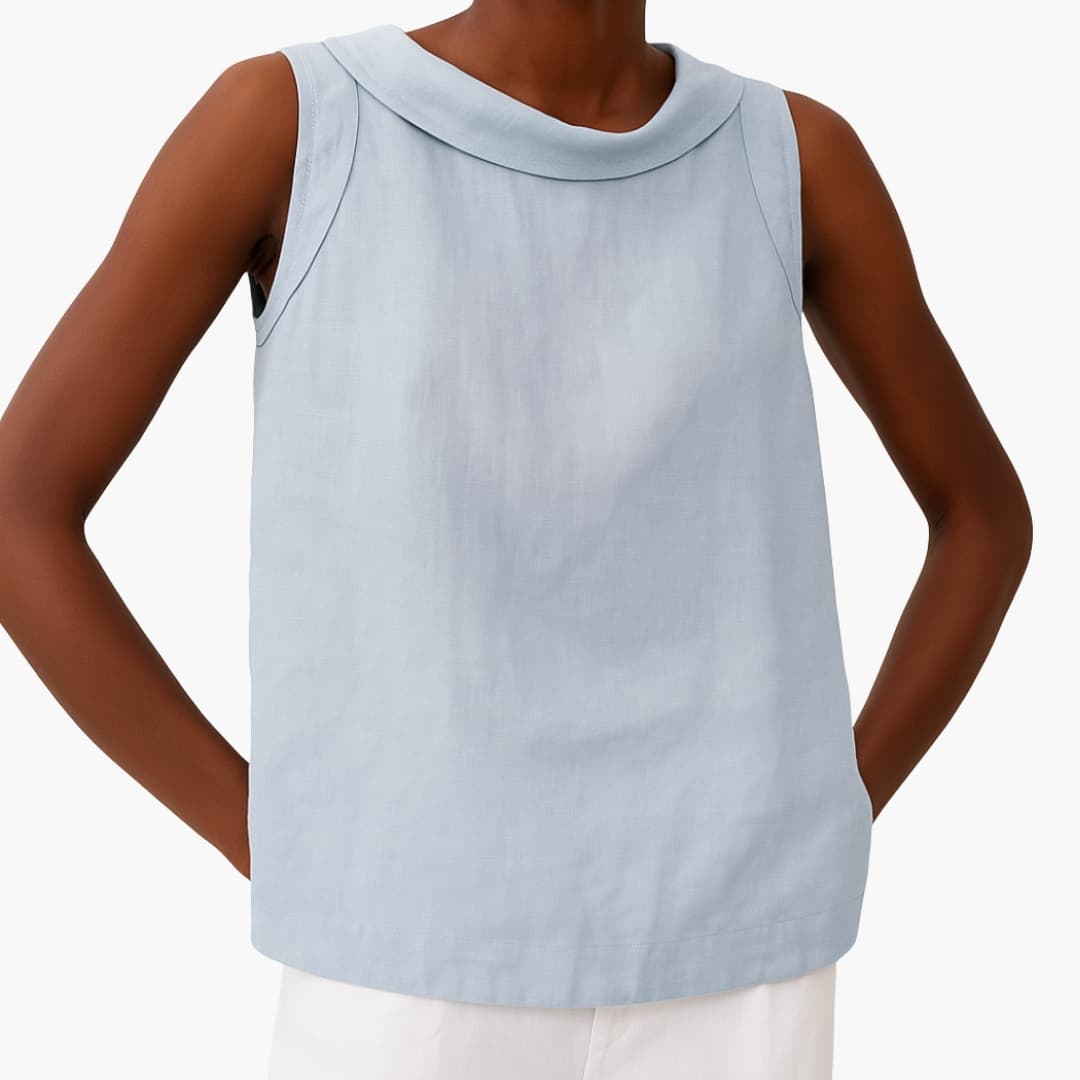 Women's Sleeveless Roll Neck Tank