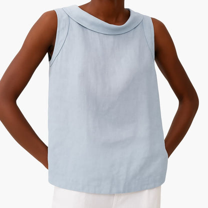 Women's Sleeveless Roll Neck Tank