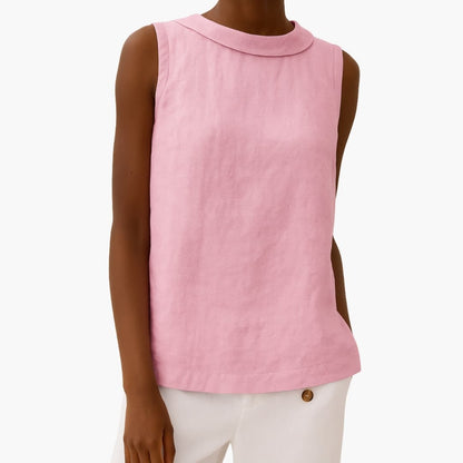 Women's Sleeveless Roll Neck Tank