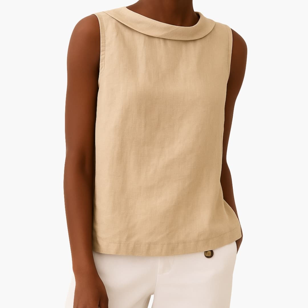 Women's Sleeveless Roll Neck Tank