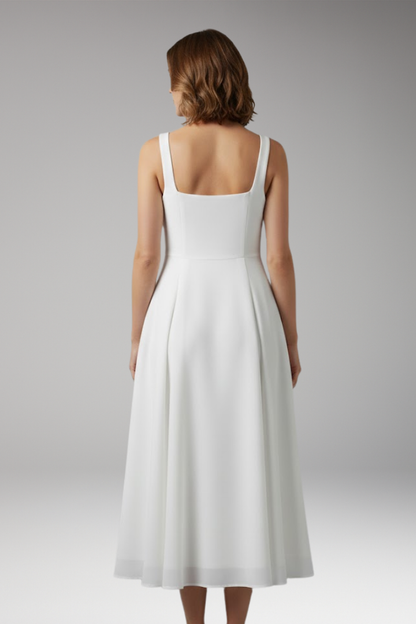 Women's Sleeveless Solid Dress Classic Silhouette