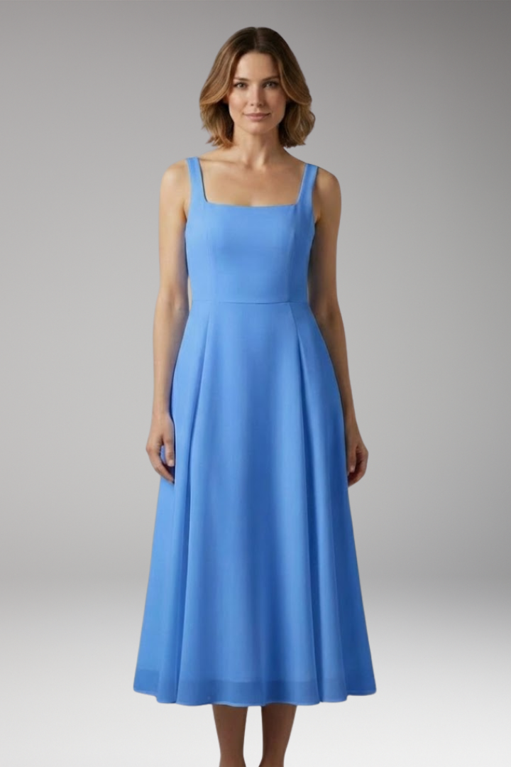 Women's Sleeveless Solid Dress Classic Silhouette