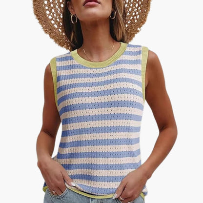 Women's Striped Knit Tank