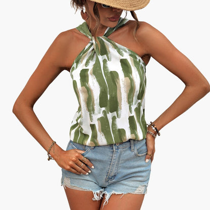 Women's Sleeveless Knot Closure Lightweight