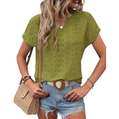 Women's Embroidered Short Sleeve T-Shirt