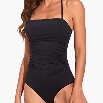 Women's Strapless Swimsuit Tummy Control One Piece - VibreMode