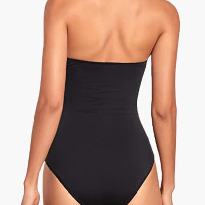 Women's Strapless Swimsuit Tummy Control One Piece
