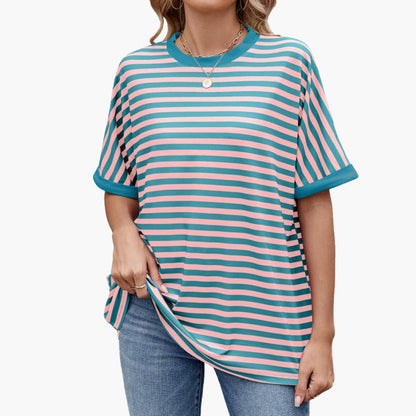 Women's Striped Short Sleeve T-Shirt