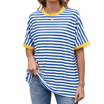 Women's Striped Short Sleeve T-Shirt