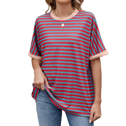 Women's Striped Short Sleeve T-Shirt