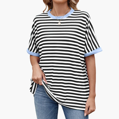 Women's Striped Short Sleeve T-Shirt