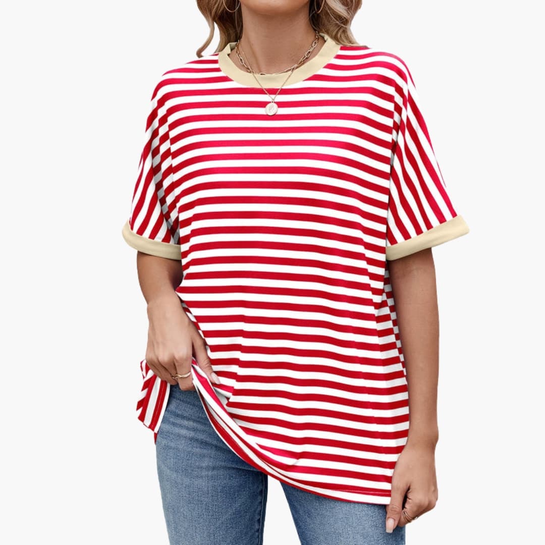 Women's Striped Short Sleeve T-Shirt