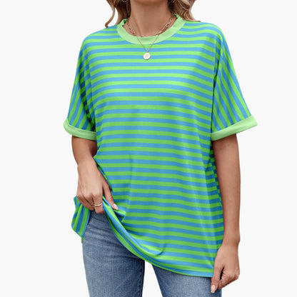 Women's Striped Short Sleeve T-Shirt