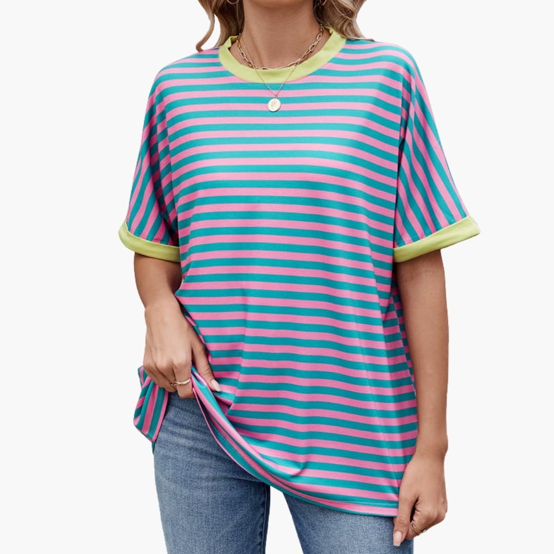 Women's Striped Short Sleeve T-Shirt