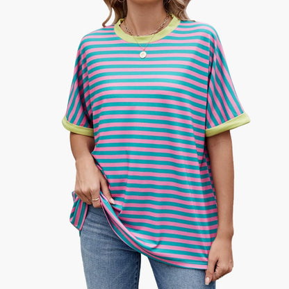 Women's Striped Short Sleeve T-Shirt