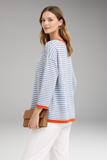 Women's Long Sleeve Striped