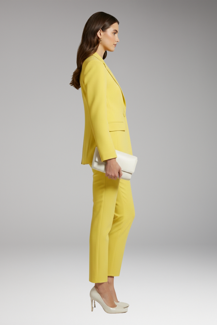 Women's Two Piece Suit Set Jacket Trousers