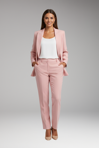 Women's Blazer Suit Set Straight Leg Trousers