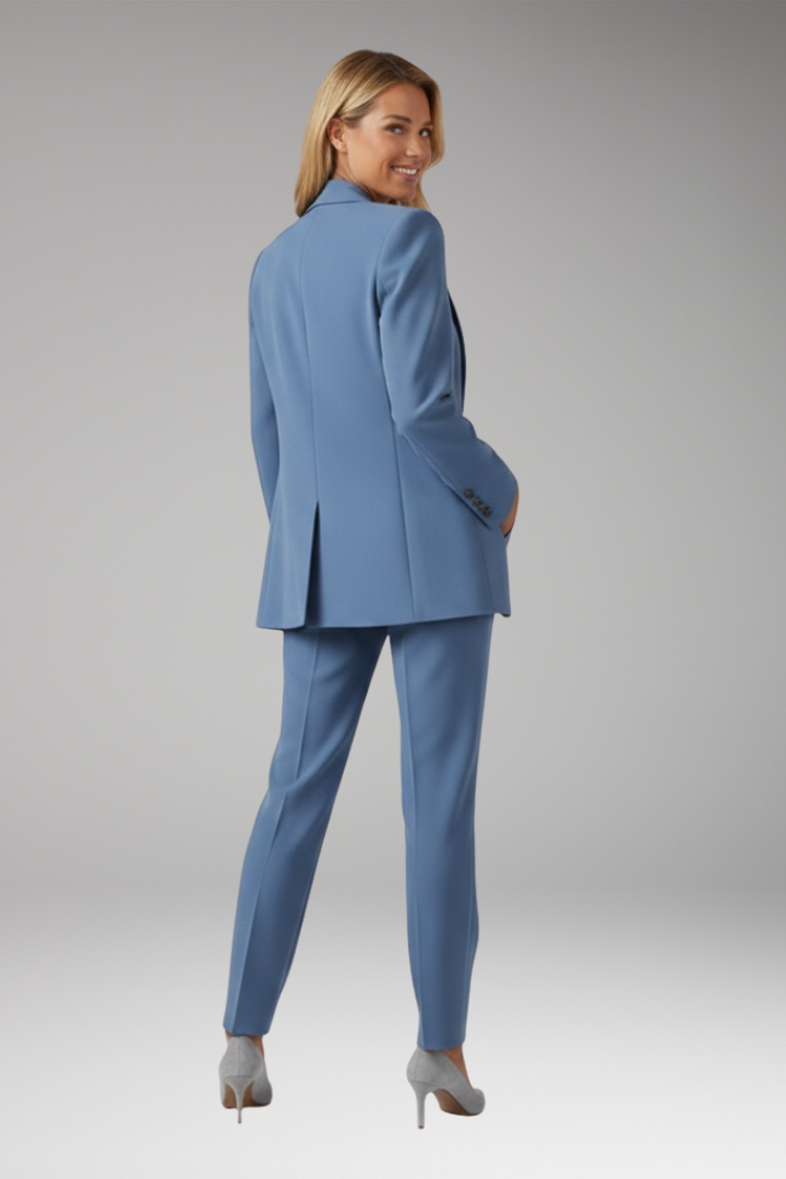 Women's Blazer Suit Set Straight Leg Trousers
