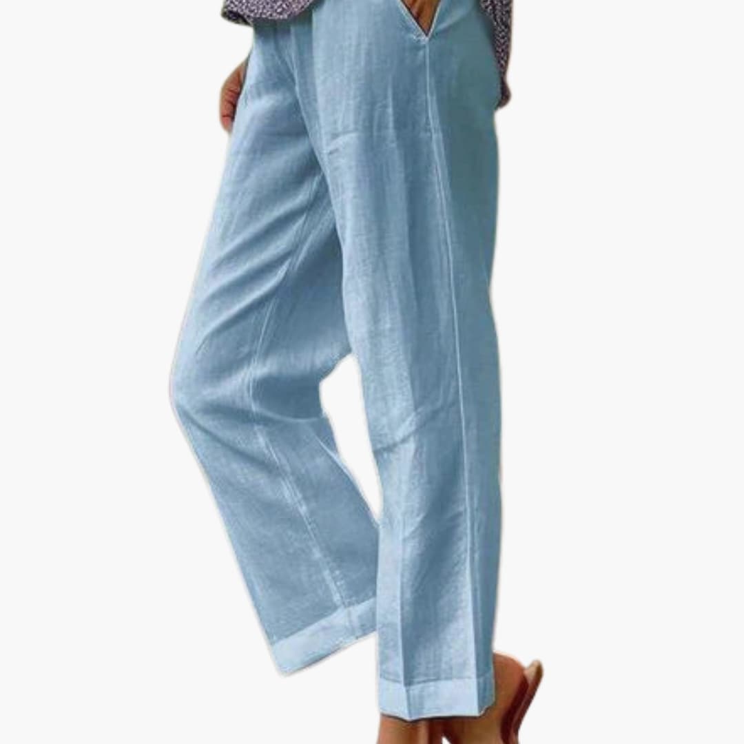 Women's Elastic Waist Loose Fit Summer Pants