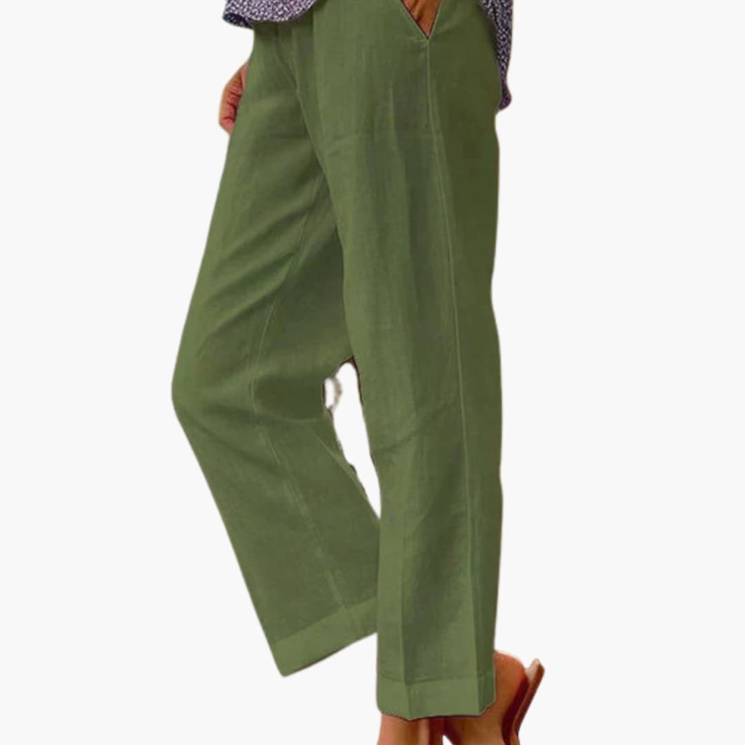 Women's Elastic Waist Loose Fit Summer Pants