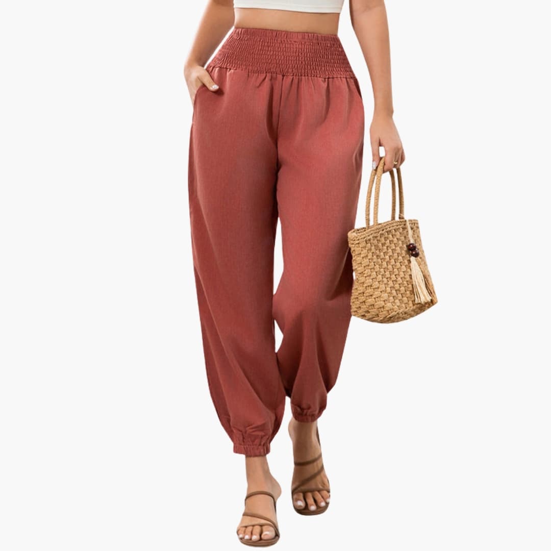 Women's Wide Leg Elastic Waist Pants