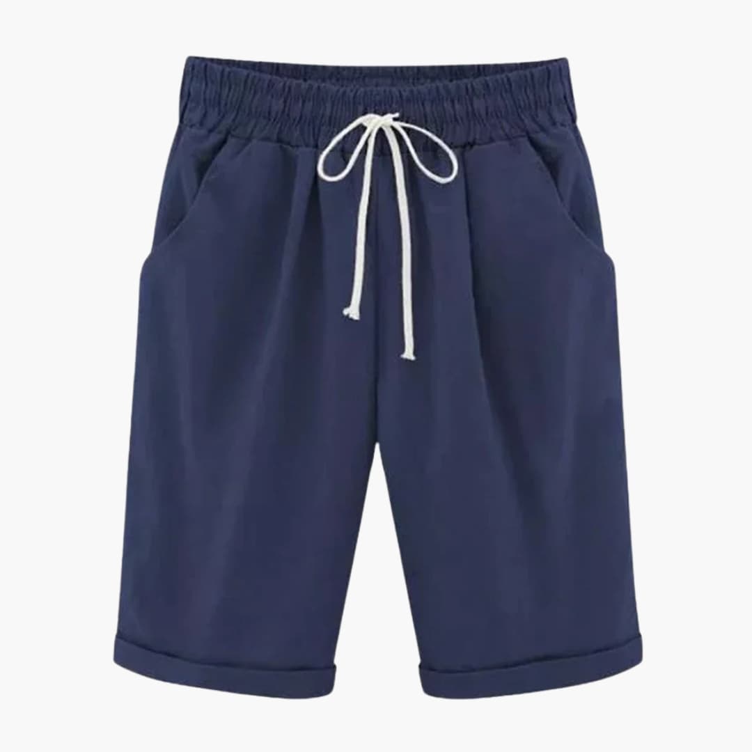 Women's Straight Leg Elastic Waist Shorts
