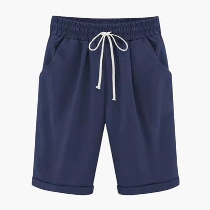 Women's Straight Leg Elastic Waist Shorts