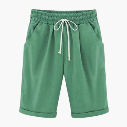 Women's Straight Leg Elastic Waist Shorts