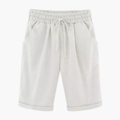 Women's Straight Leg Elastic Waist Shorts - VibreMode