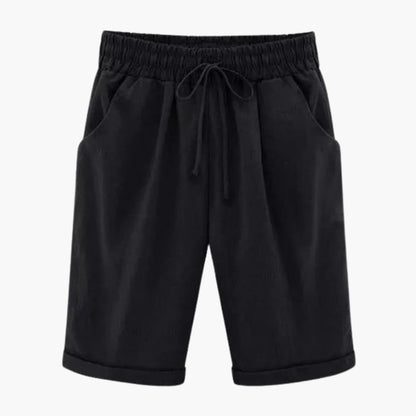 Women's Straight Leg Elastic Waist Shorts