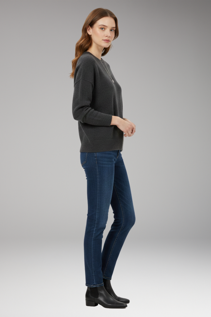 Women's Crew Neck Sweater Long Sleeves