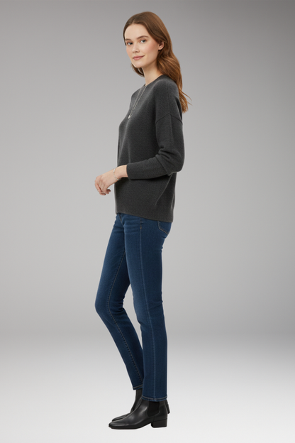 Women's Crew Neck Sweater Long Sleeves