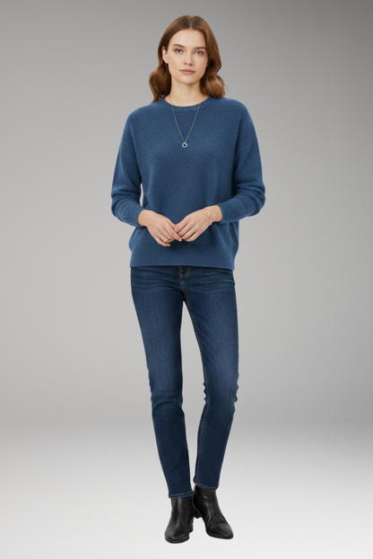 Women's Crew Neck Sweater Long Sleeves