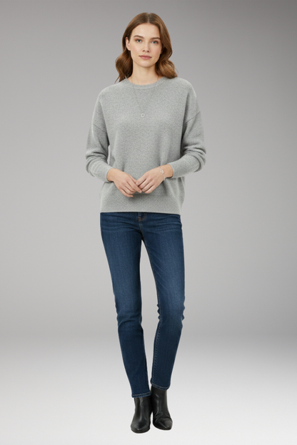 Women's Crew Neck Sweater Long Sleeves