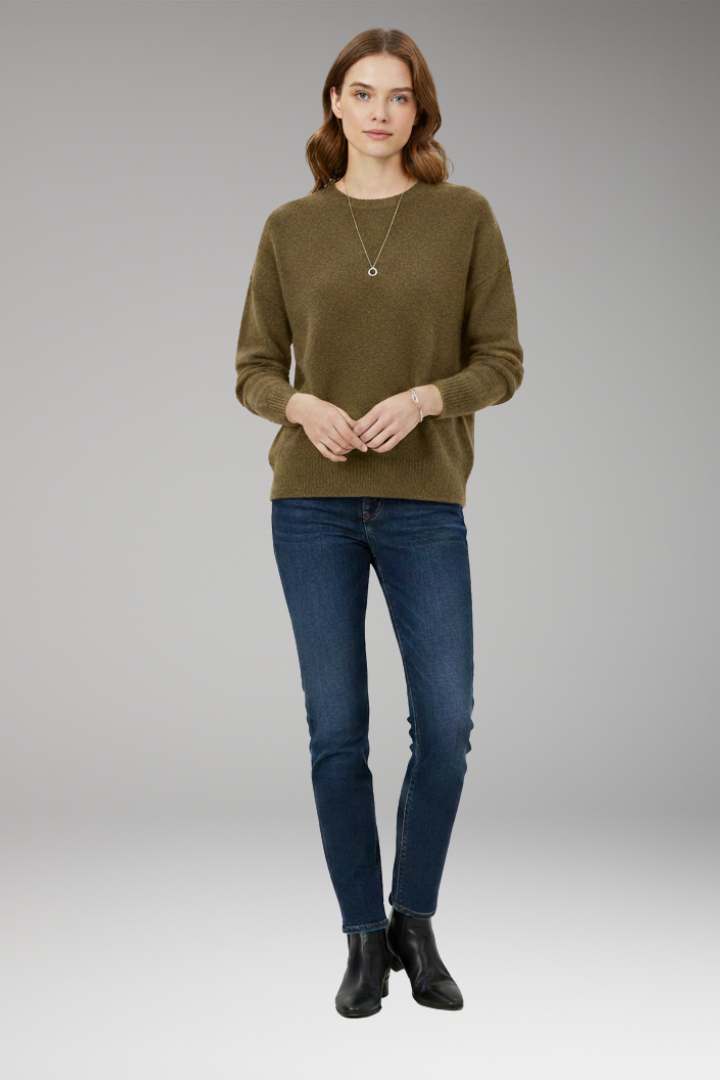 Women's Crew Neck Sweater Long Sleeves