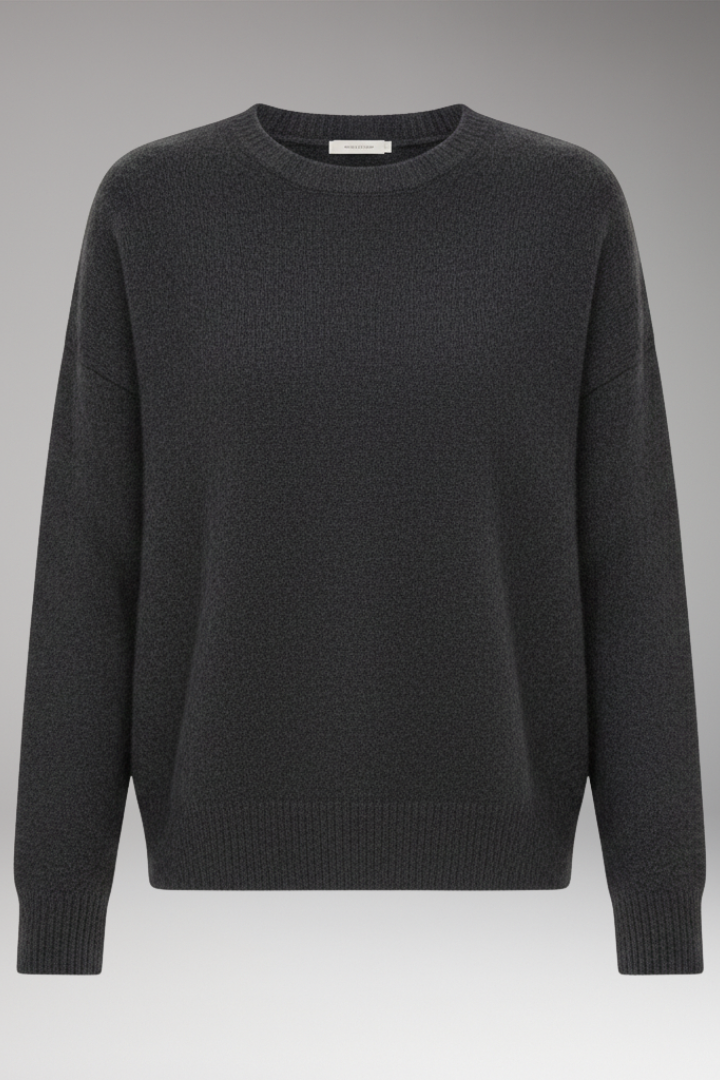Women's Crew Neck Sweater Long Sleeves - VibreMode