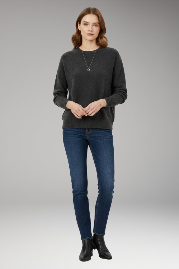 Women's Crew Neck Sweater Long Sleeves