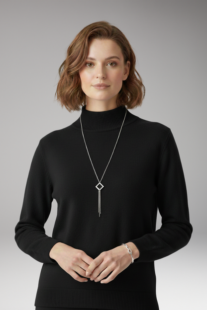Women's High Neck Knitted Sweater
