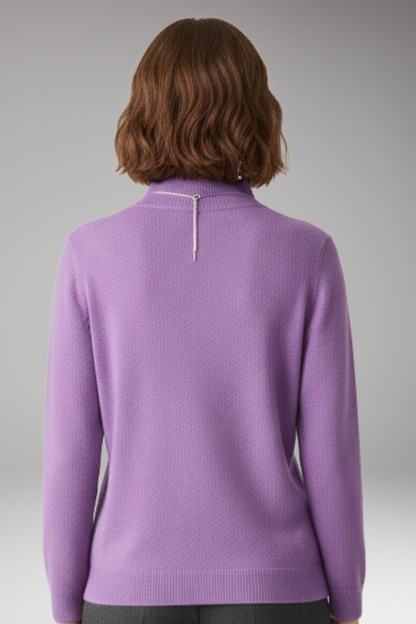 Women's High Neck Knitted Sweater