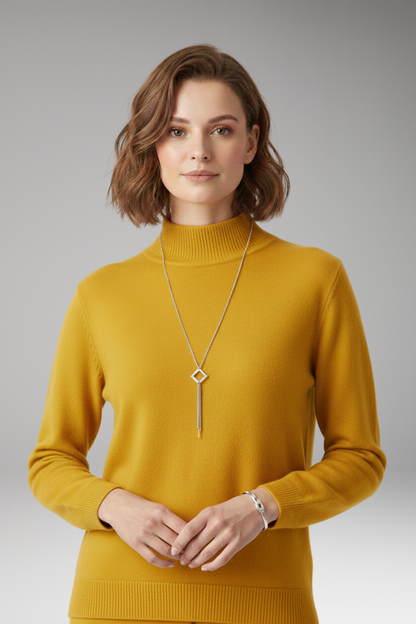 Women's High Neck Knitted Sweater