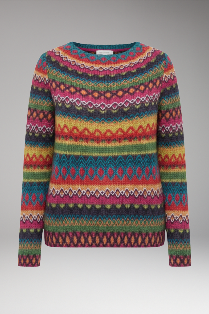 Women's Round Neck Knit Sweater - VibreMode