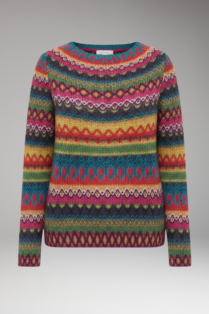 Women's Round Neck Knit Sweater - VibreMode