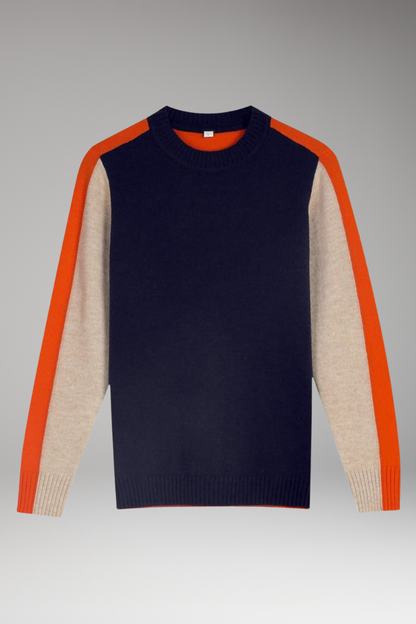 Women's Round Neck Sweater Ribbed - VibreMode