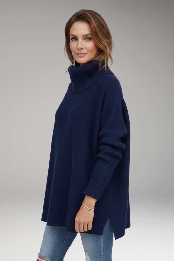 Women's Turtleneck Sweater Ribbed