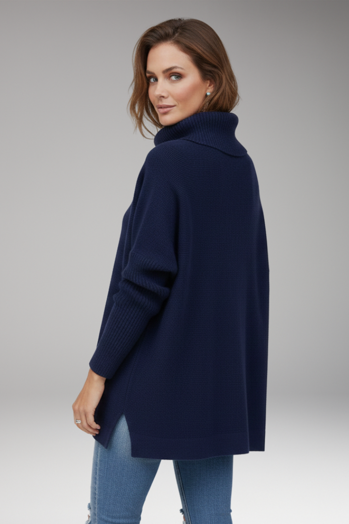 Women's Turtleneck Sweater Ribbed