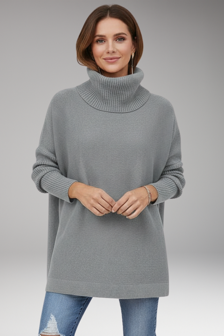 Women's Turtleneck Sweater Ribbed