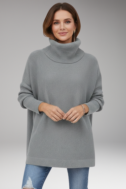 Women's Turtleneck Sweater Ribbed