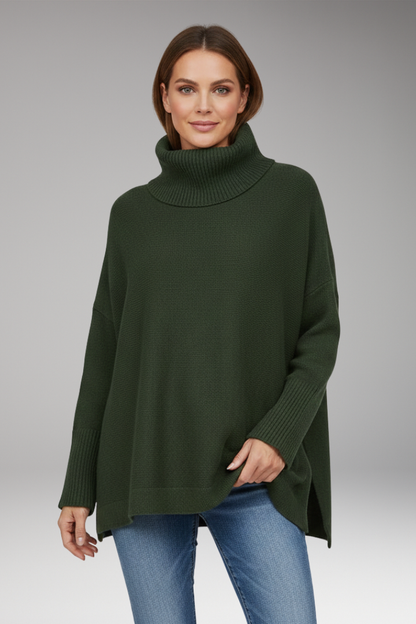 Women's Turtleneck Sweater Ribbed